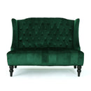 Modern Glam Velvet Loveseat