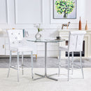 Bar Chairs & Crystal Clasp Design (Set of 2)