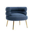 Accent Chair, leisure sofa with Golden feet