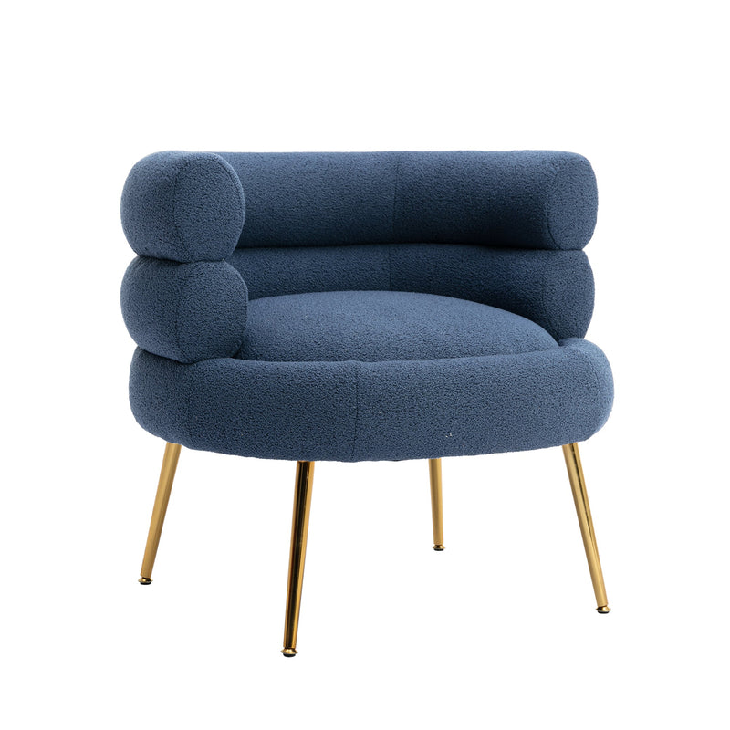 Accent Chair, leisure sofa with Golden feet