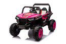 12V7A*1 30W*4 Four-Wheel Drive Seat One Button Start, Forward And Backward, High And Low Speed, Music, Front Light, Power Display, Two Doors Can Open, 2.4G R / C, Seat Belt Four Wheel Absorber by HouseOfZazla