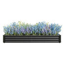 Raised Garden Bed Kit - Metal 7.6x3.7x0.98 ft Black by HouseOfZazla