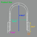 Metal Garden Arch Garden Arbor Trellis Climbing Plants Support Rose Arch Outdoor Arch by Unique Piece Furniture