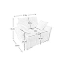 Modern Ergonomic Single Seater Sofa With High Resilience Cushions by HouseOfZazla