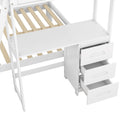 Bunk Bed With Built In Desk And 3 Drawers by HouseOfZazla