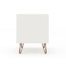 Rockefeller - Nightstand With 1 Drawer - White by HouseOfZazla