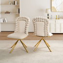 Upholstered Swivel Dining Chairs (Set of 2)