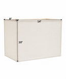 14"W x 10"H Rectangular Drum Lampshade White