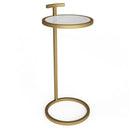Brook - C Side Table - White / Gold by HouseOfZazla