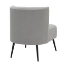 Fran - Contemporary Slipper Chair - Black / Light Gray by HouseOfZazla