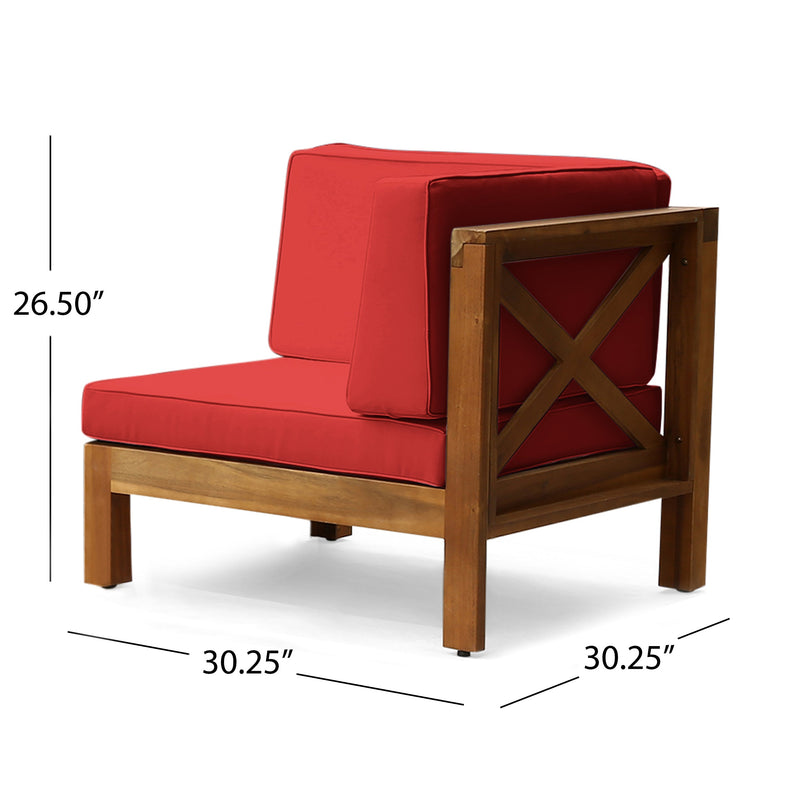 Brava X-Back 3 Seater Outdoor Sectional Sofa Set, photo 4 of 9