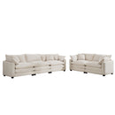 Elegant Oversized Sectional Sofa Set With Deep Seats And Flexible Layout by HouseOfZazla