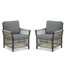 Outdoor Patio Arm Chairs Set of 2