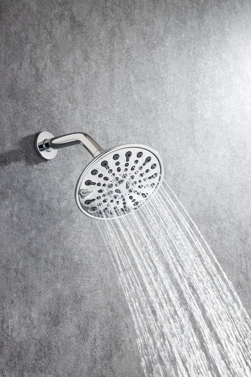 6 In. 6-Spray Balancing Shower Head Shower Faucet
