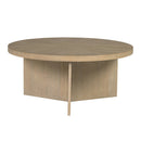 Round Coffee Table With Solid Veneer Top by HouseOfZazla