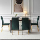 5 Pieces Dining Set Including High Back Color Legs Nordic Dining Chair & Creative Design Dining Table by HouseOfZazla