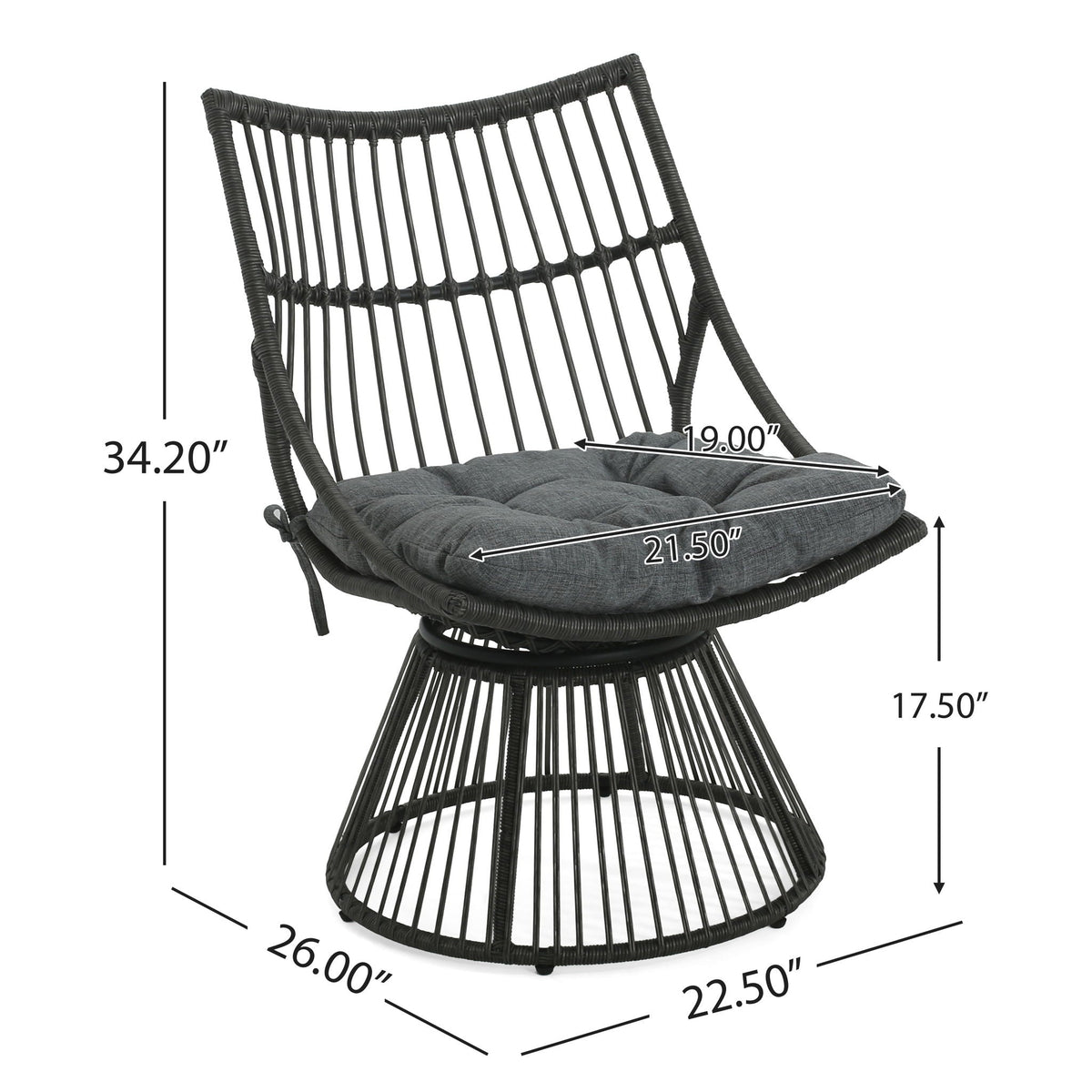 Elaine Chair & Side Table Outdoor Set, photo 10 of 25