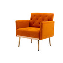 Accent Chair, leisure single sofa with Rose Golden feet