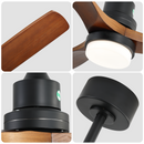 52 Inch Indoor Ceiling Fan with Dimmable LED Light and Remote Control by HouseOfZazla