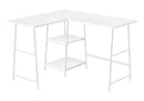 L-Shape Computer Desk with Storage Shelves by HouseOfZazla