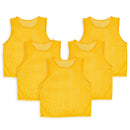 5Pcs Mesh Scrimmage Vests Soccer Basketball Team Training Pinnies Jerseys Shirt Adult Plus Size