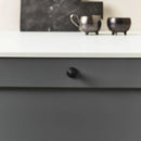 Matte Black "Motion" Knob and Drawer Pull