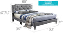 Button Tufted Bed Charming For Cozy Spaces by HouseOfZazla