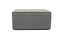 260 Gallon Plastic Deck Box with Lock and Wheels by HouseOfZazla