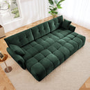 Sofa Set With Ottoman And Pillows, Textured, High Resilience Cushions by HouseOfZazla