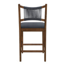 Arno Indoor Upholstered Wooden Counter Stool by HouseOfZazla