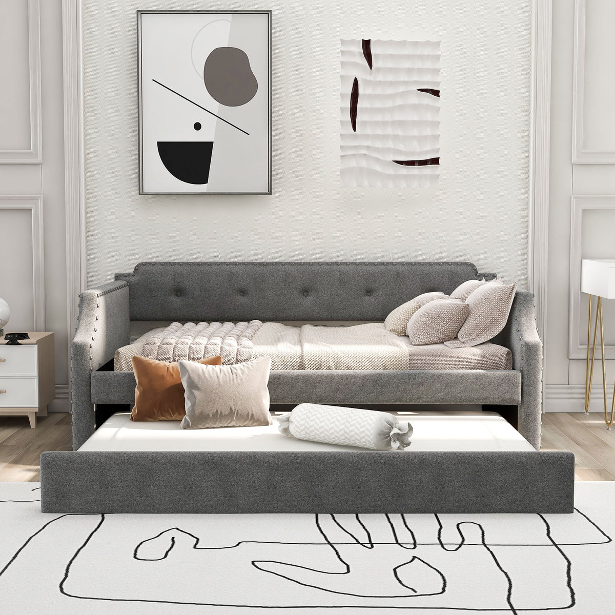 Upholstered Daybed With Trundle, photo 14 of 40