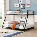 Twin Over Full Metal Bunk Bed - Black by HouseOfZazla
