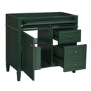 Bathroom Vanity With 2 Drawers And Tip-Out Drawer, Storage Cabinet by HouseOfZazla