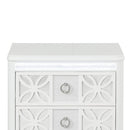 Abigale - 2 Drawer Nightstand With LED - White by HouseOfZazla