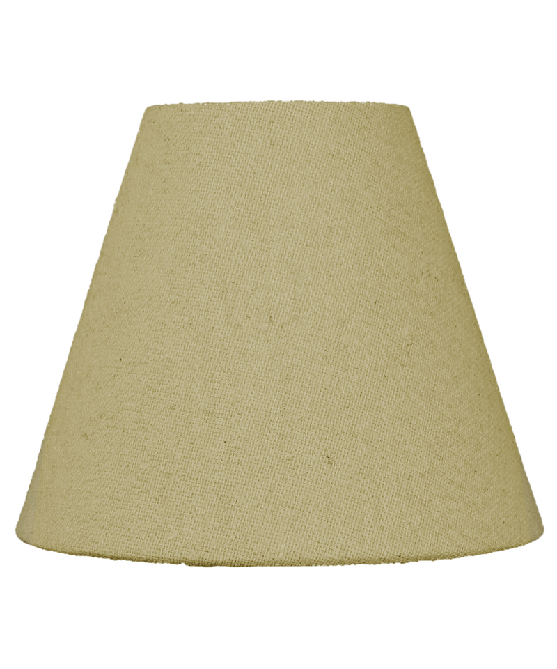 6"W x 5"H Set of 6 Chandelier Sand Linen Clip-On Lampshade