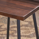 Outdoor Bar Stool With Low Backrests And Wood Seats (Set of 2) by HouseOfZazla