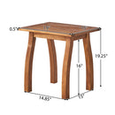 Patio Conversation Set with Acacia Wood Armchairs and End Table by HouseOfZazla
