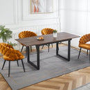 Square Extendable Dining Table With Metal Legs by Unique Piece Furniture