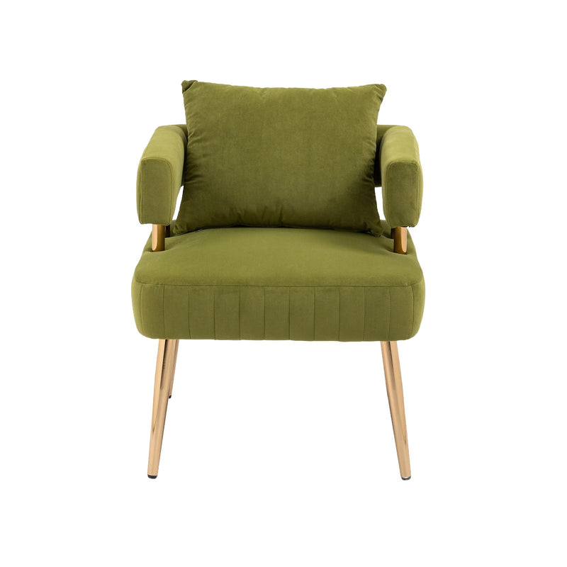 Accent Chair, leisure single chair with Golden feet
