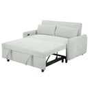 Pull-Out 2 Seat Modern Sleeper Sofa With 2 Throw Pillows And USB Ports by HouseOfZazla