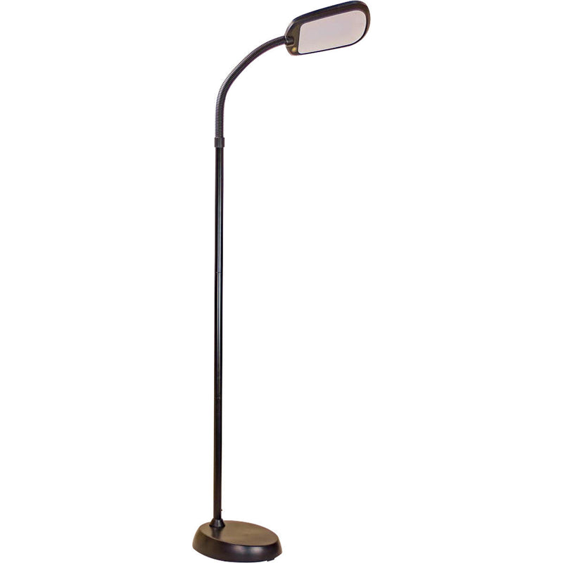 63"H Slim Design LED Bright Reader Natural Daylight Full Spectrum Floor Lamp Black