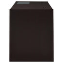 Halston 47-inch 2-drawer Office Desk with Cabinet Cappuccino