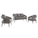 3 Piece Living Room Set, Loveseat & 2 Accent Chairs by Unique Piece Furniture