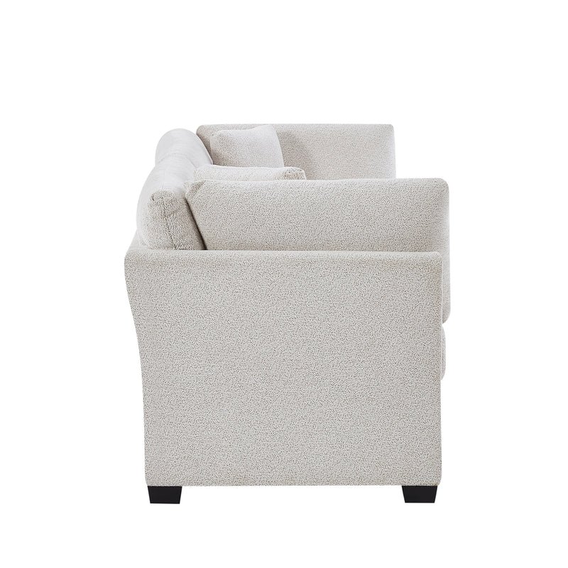 83.5" Modern Flared Arms Sofa (Beige), photo 4 of 10
