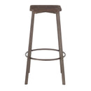 Clara - Industrial Square Barstool (Set of 2) - Espresso by HouseOfZazla