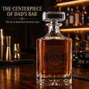 Gift for Dad Whiskey Decanter Gift Set | 730mL Decanter 2 Whiskey Glass