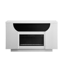 Aurora - Fireplace TV Lift With Adjustable Temperature And LED Colors - White by HouseOfZazla