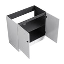 Contemporary Freestanding Bathroom Vanity With Resin Sink & Soft-Close Cabinet Doors by HouseOfZazla