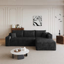 95" Cloud Sectional Sofa, Modern Minimalist Upholstered Couch by HouseOfZazla