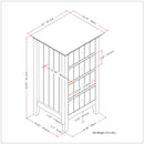 Acadian - 4 Drawer Floor Storage Cabinet - Pure White by HouseOfZazla